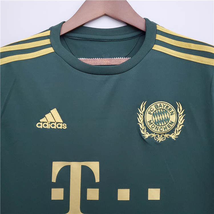 Bayern Munich 21-22 Commemorative Edition Dark Green Soccer Jersey Football Shirt - Click Image to Close